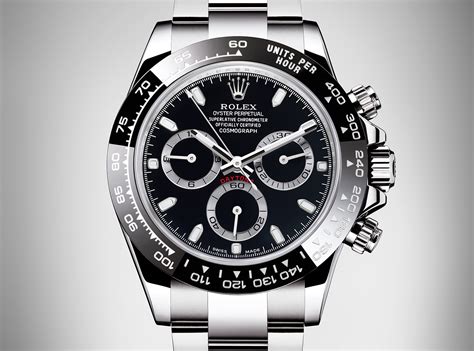 new rolex daytona stainless steel black face|Rolex stainless daytona black dial.